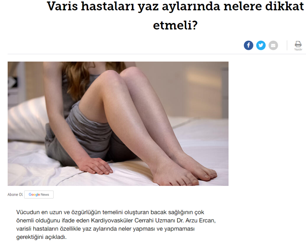 Varis hastaları yaz aylarında nelere dikkat etmeli?