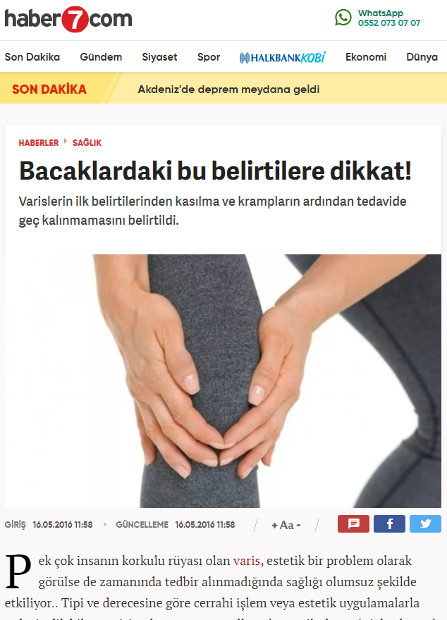 Bacaklardaki bu belirtilere dikkat!