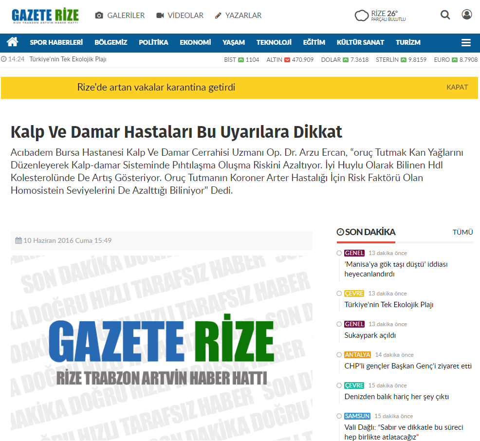 Kalp ve damar hastaları bu uyarılara dikkat