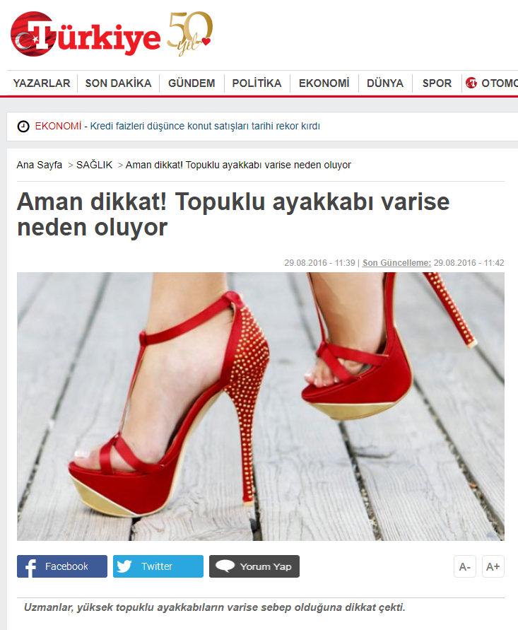 Aman dikkat! Topuklu ayakkabı varise neden oluyor